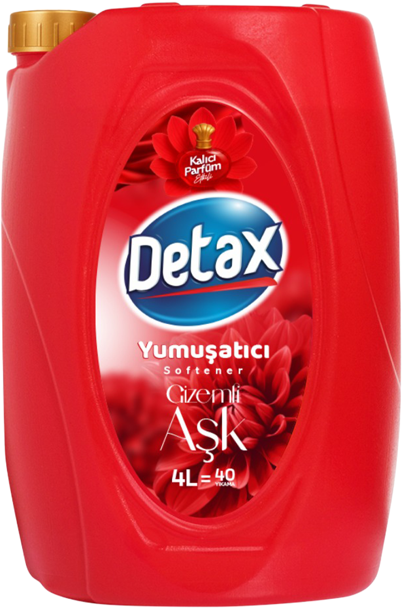 Detax Çamaşır Yumuşatıcı - Gizemli Aşk 4000 ml
